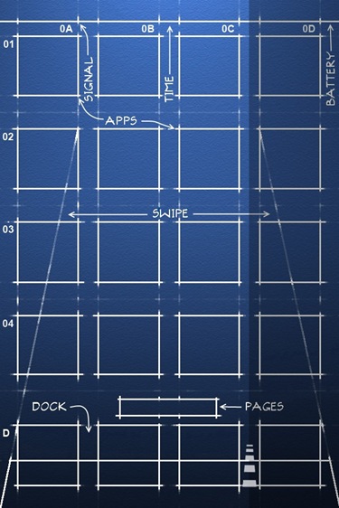 grid display iphone wallpaper